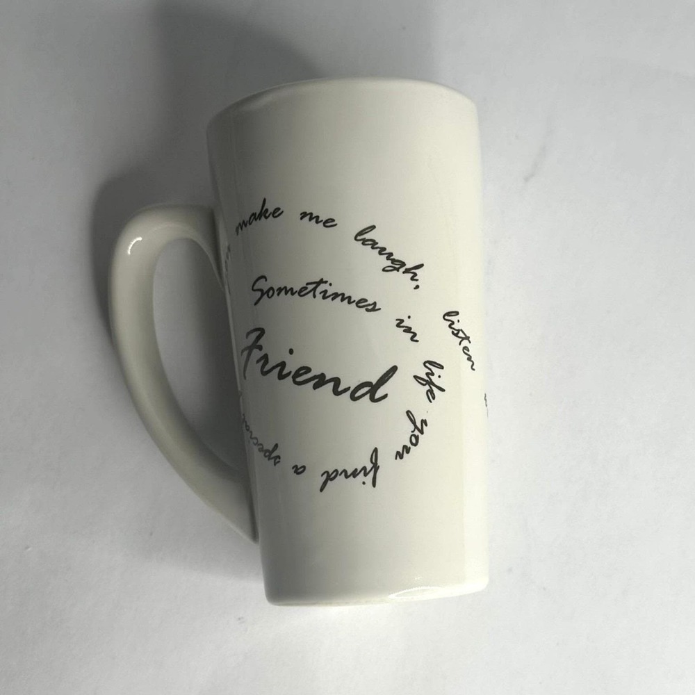 Carson Life is a Circle Friendship Gift Coffee Tea Mug White Ceramic